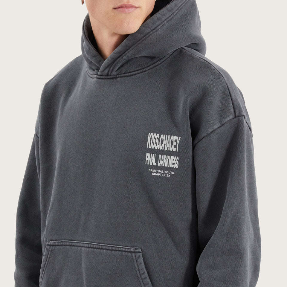 Kiss Chacey Last Frontier Heavy Relaxed Hood - Pigment Asphalt