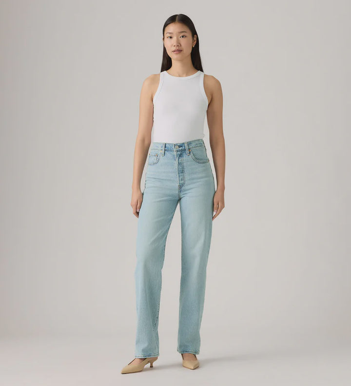 Levi's Ribcage Full Length Jean - Blasted Stone Clean