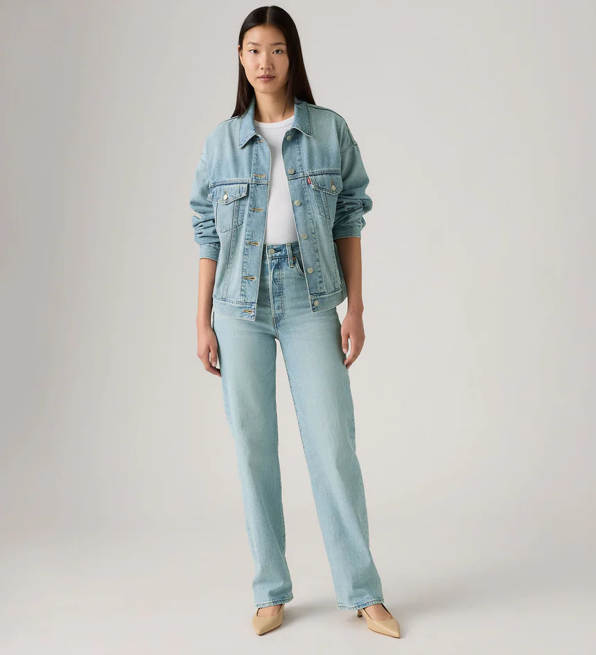 Levi's Ribcage Full Length Jean - Blasted Stone Clean