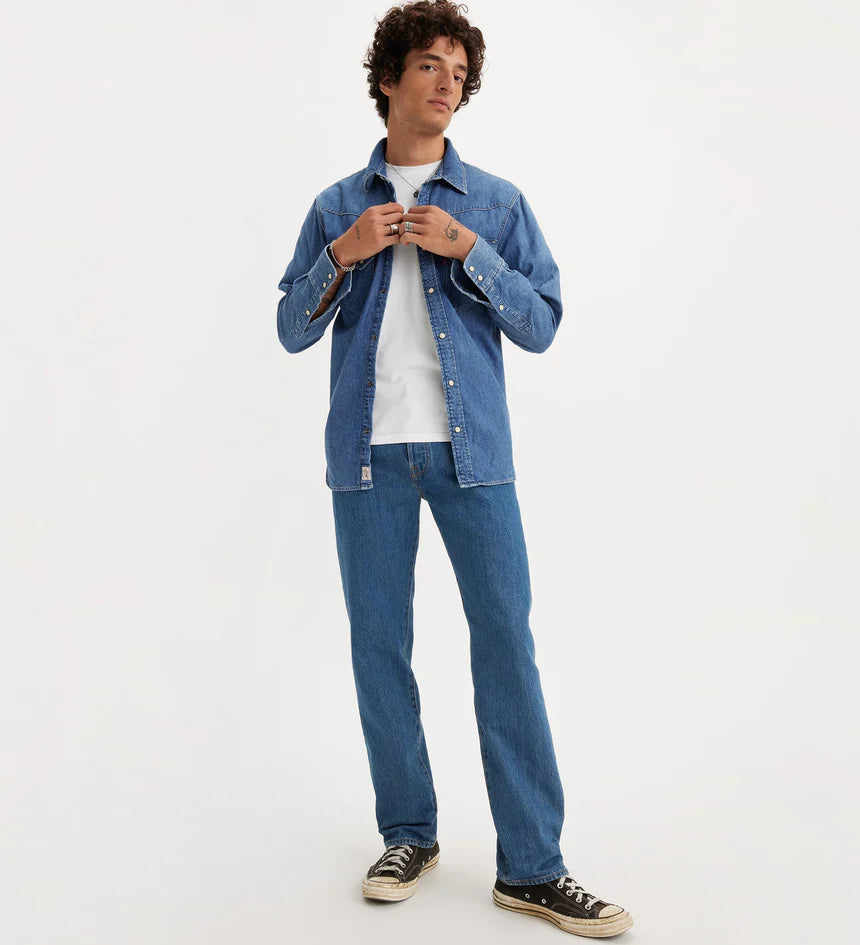 Levis 501 Original Jean- Medium Stonewash