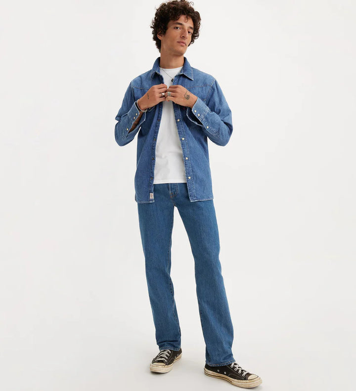 Levis 501 Original Jean- Medium Stonewash