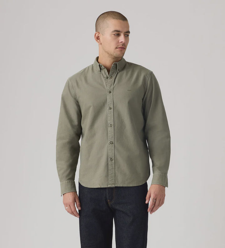 Levi Straus Authentic Button Down - Mulled Basil Garment Dye