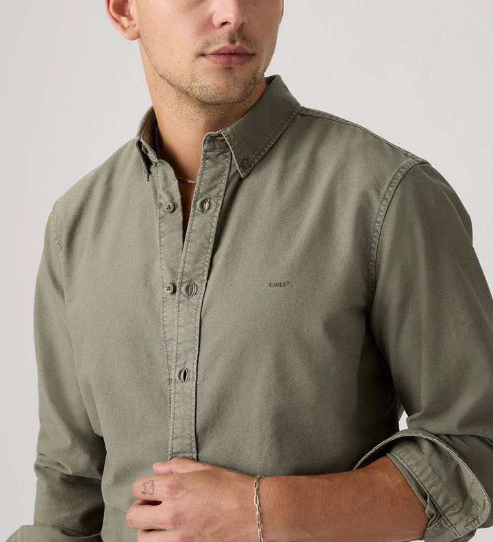 Levi Straus Authentic Button Down - Mulled Basil Garment Dye