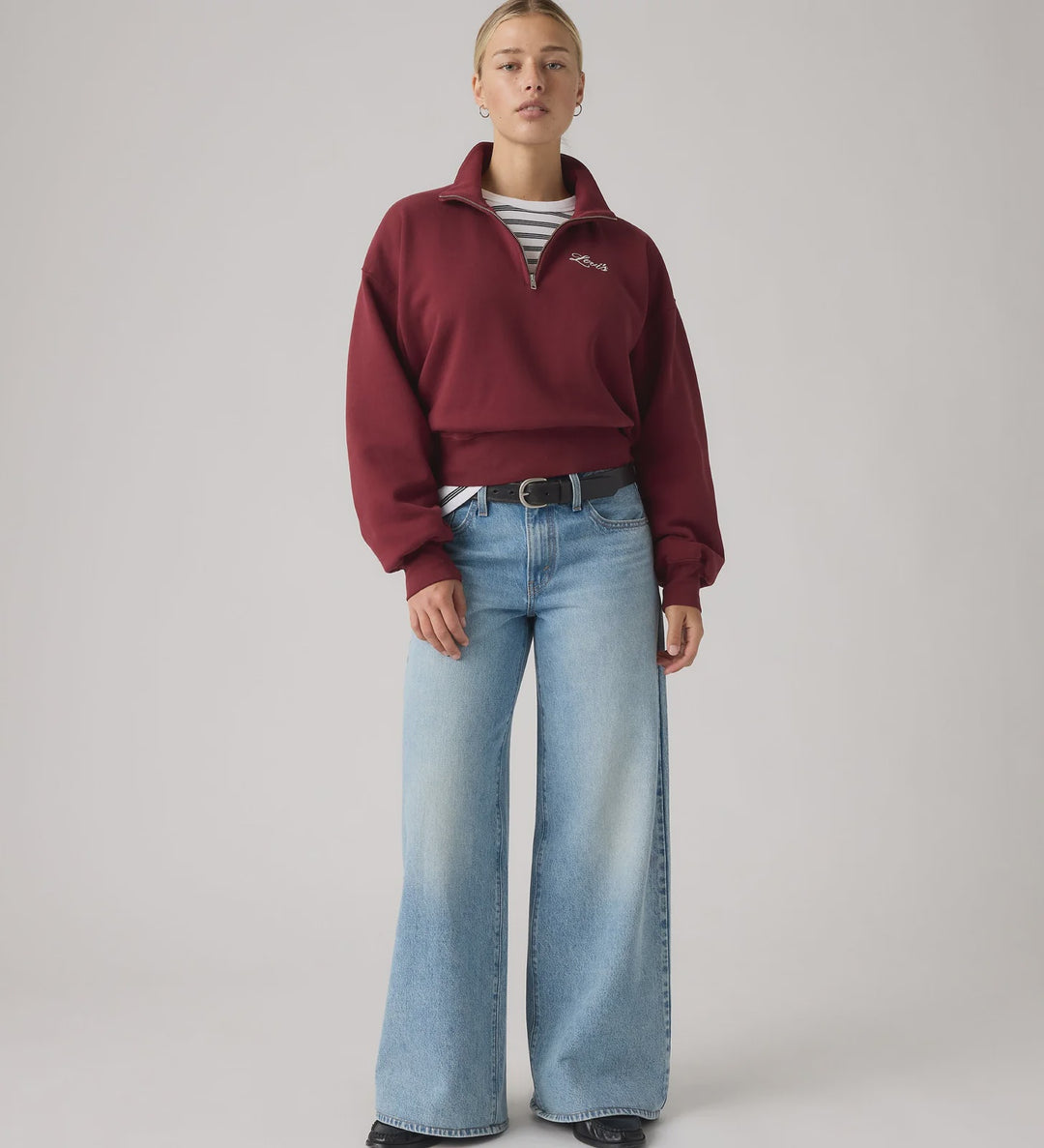 Levi's Middy Wide Leg Denim Jean - Pen And Paper