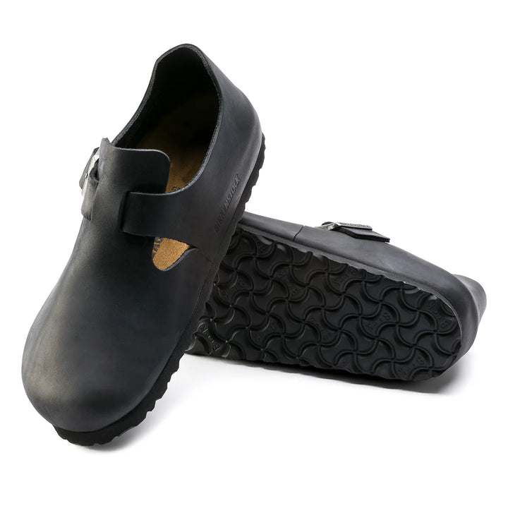 Birkenstock London Black Oiled Leather Regular