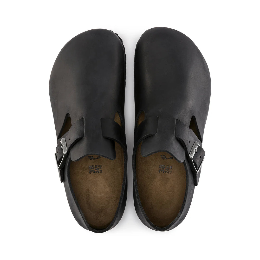 Birkenstock London Black Oiled Leather Regular