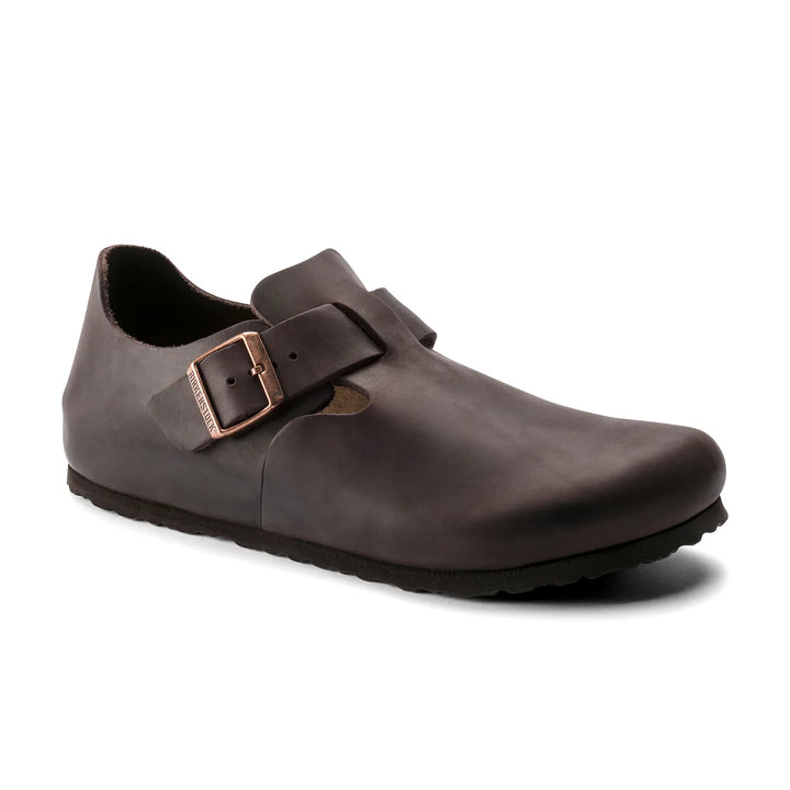 Birkenstock London Habana Brown Oiled Leather Narrow