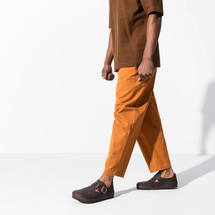 Birkenstock London Habana Brown Oiled Leather Narrow