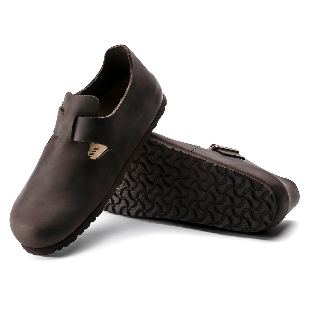 Birkenstock London Habana Brown Oiled Leather Narrow