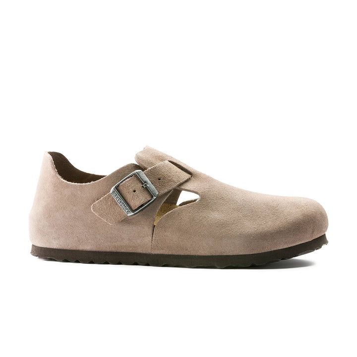 Birkenstock London Taupe Suede Leather Regular