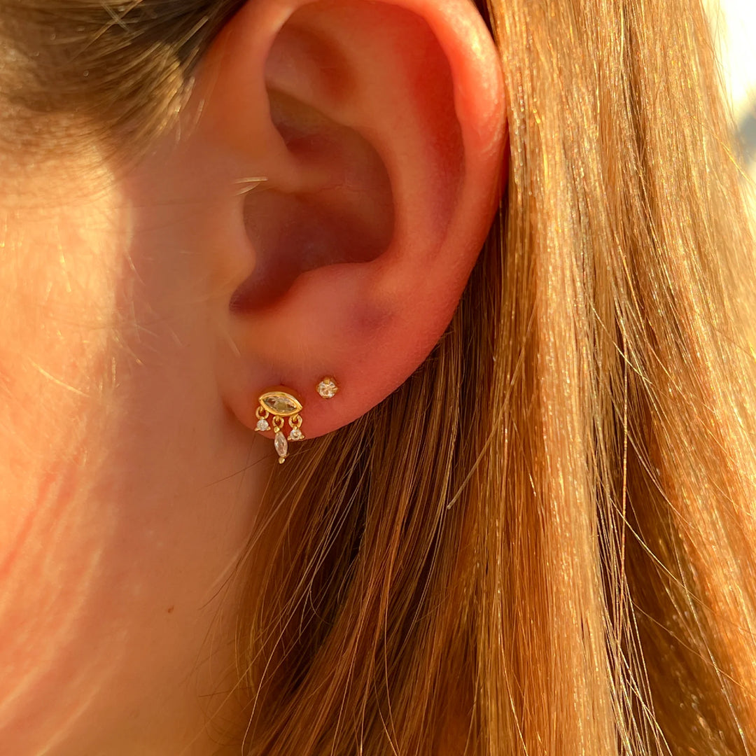 Arms Of Eve Louisa Gold Stud Earrings