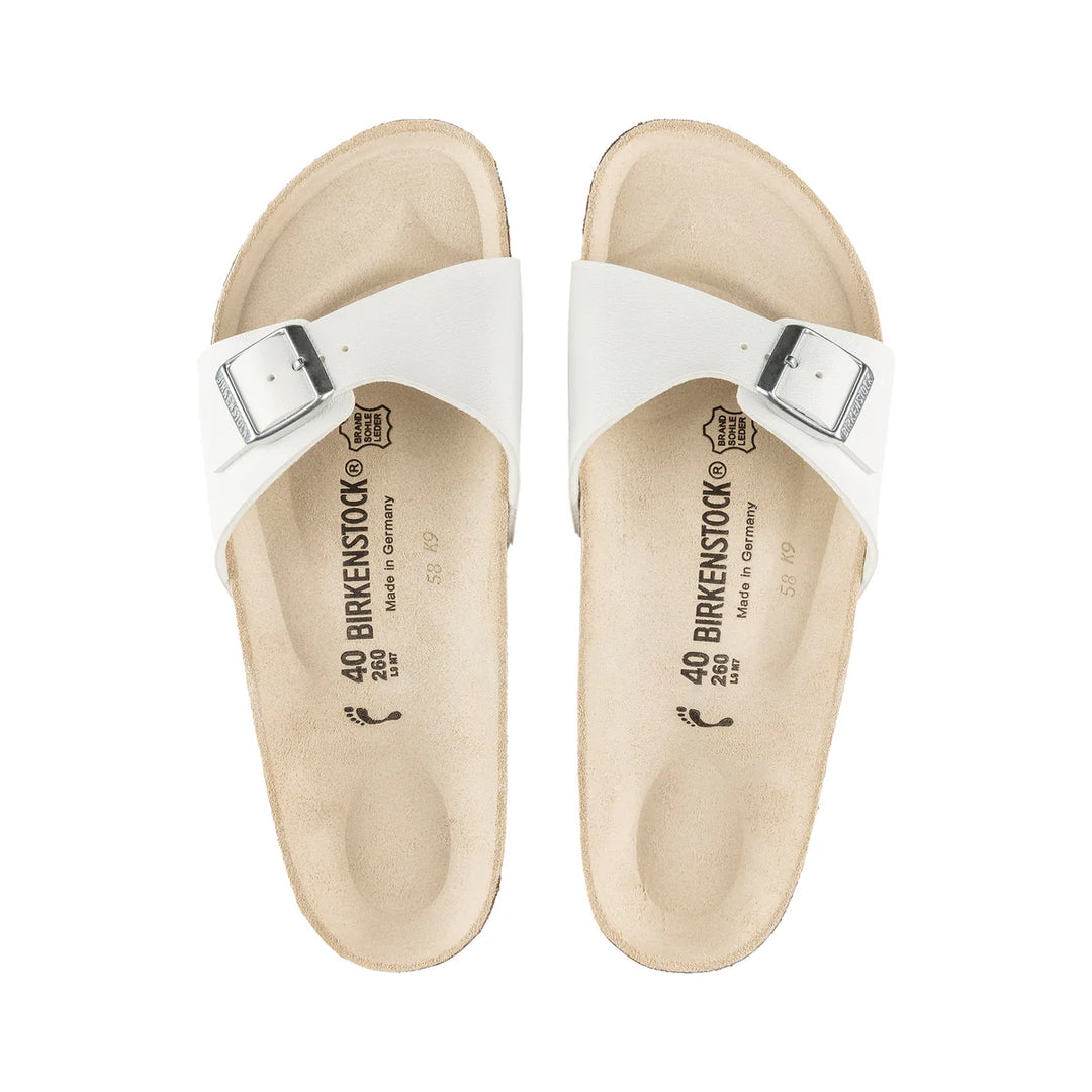 Birkenstock Madrid White Birko-Flor Narrow