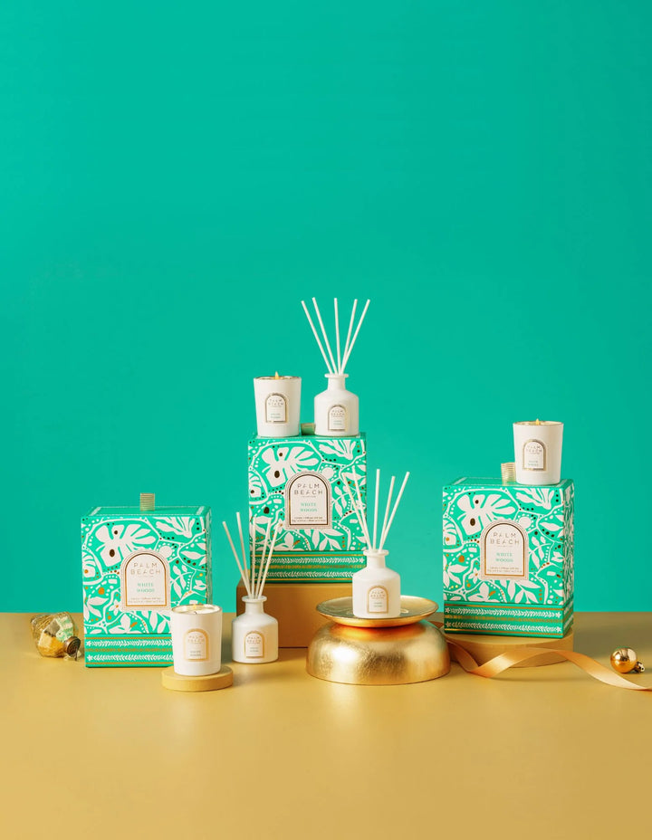 Palm Beach Collection Mini Candle & Diffuser Set - White Woods