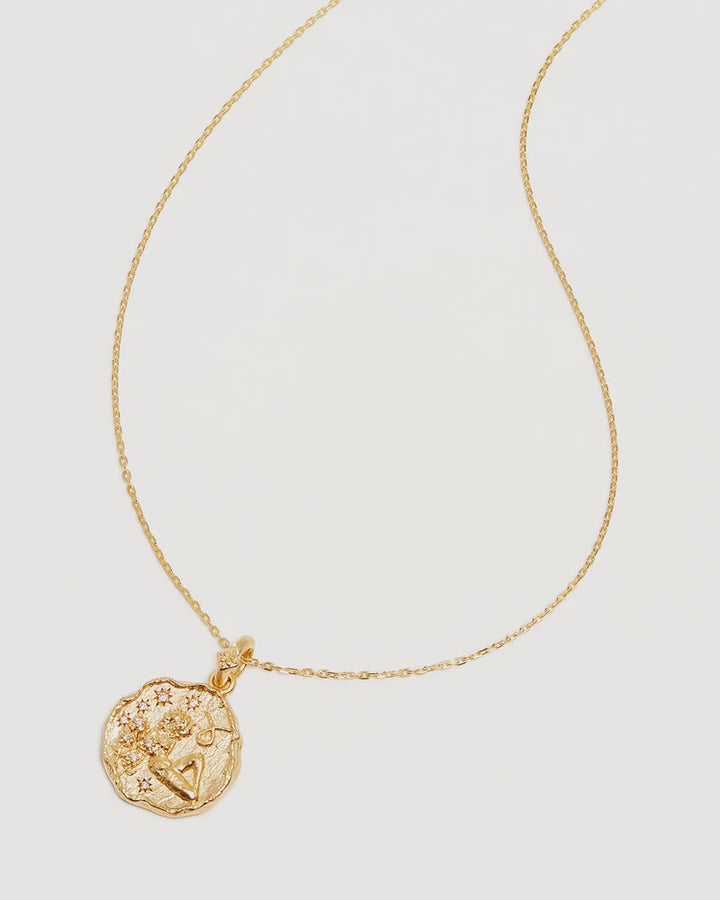 By Charlotte She Is Zodiac Necklace - Taurus - 18k Gold Vermeil