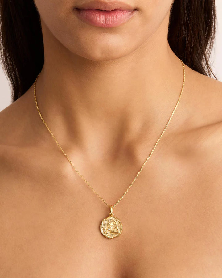 By Charlotte She Is Zodiac Necklace - Taurus - 18k Gold Vermeil