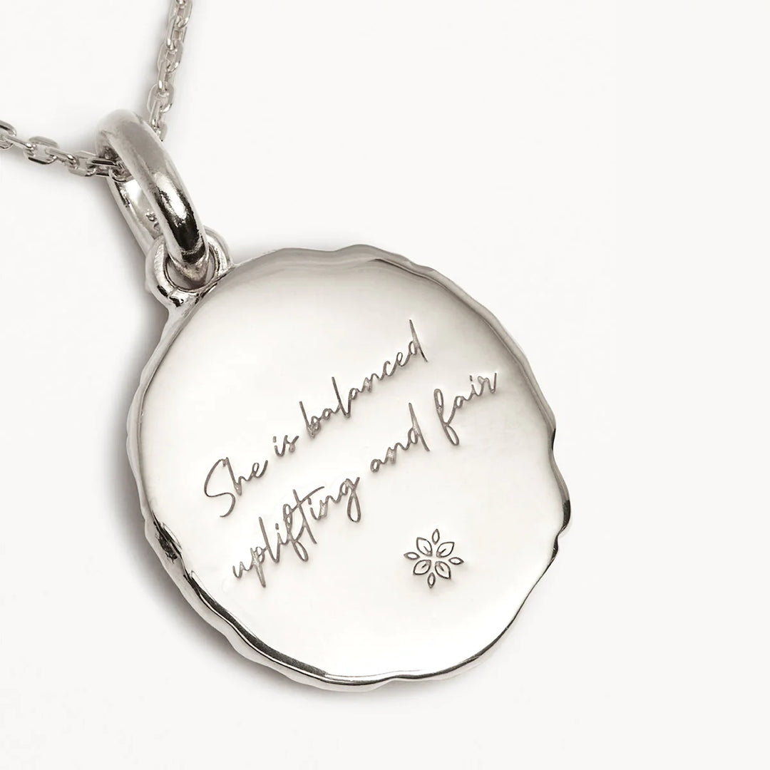By Charlotte She Is Zodiac Necklace - Libra - Sterling Silver