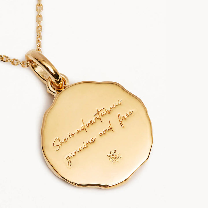 By Charlotte She Is Zodiac Necklace - Sagittarius - 18k Gold Vermeil