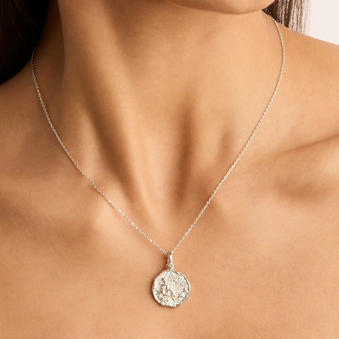 By Charlotte She Is Zodiac Necklace - Sagittarius - Sterling Silver