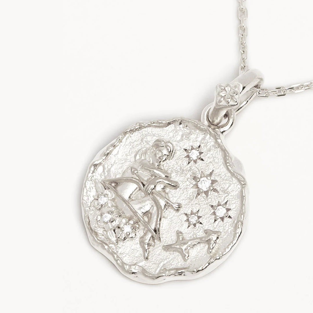 By Charlotte She Is Zodiac Necklace - Sagittarius - Sterling Silver