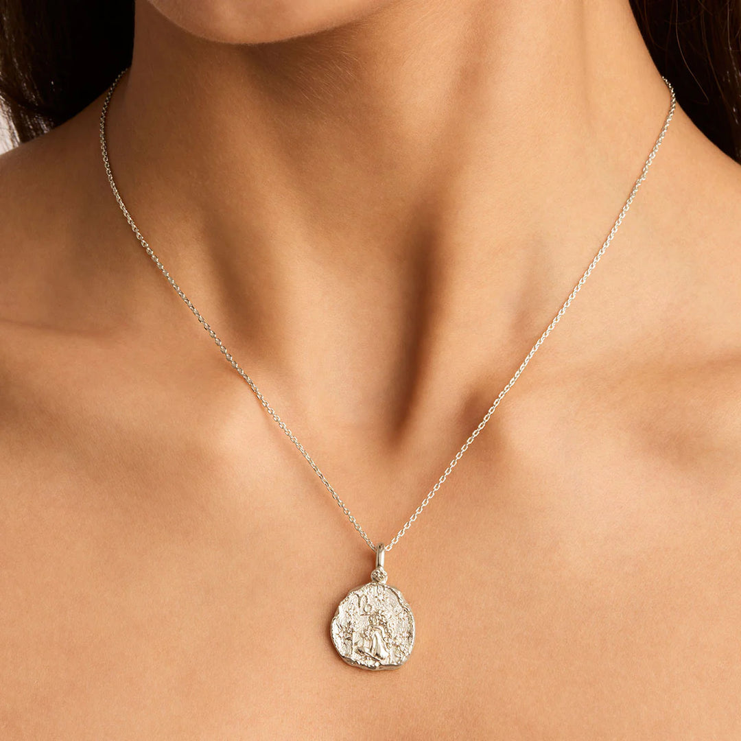 By Charlotte She Is Zodiac Necklace - Capricorn - Sterling Silver