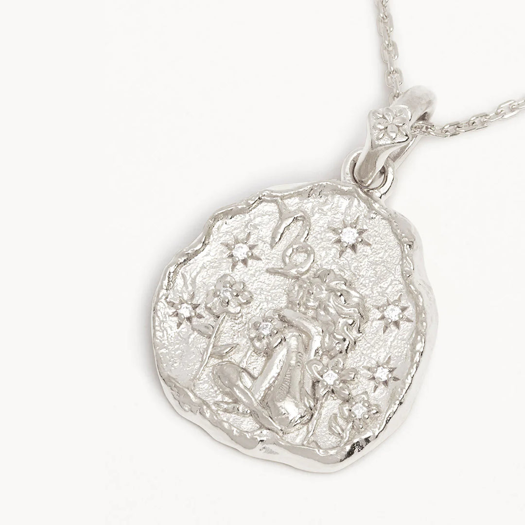 By Charlotte She Is Zodiac Necklace - Capricorn - Sterling Silver