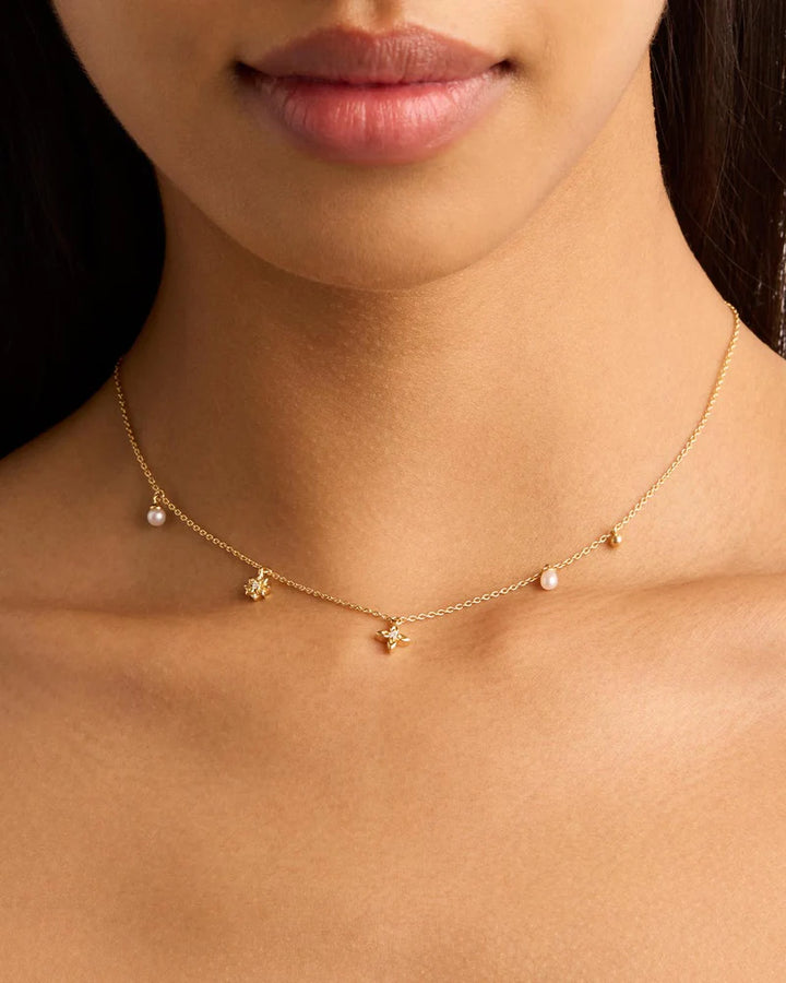 By Charlotte Live In Peace Choker - 18k Gold Vermeil