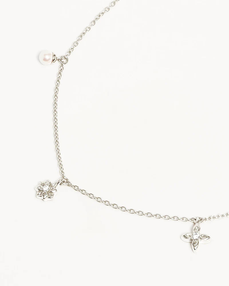 By Charlotte Live In Peace Choker- Sterling Silver