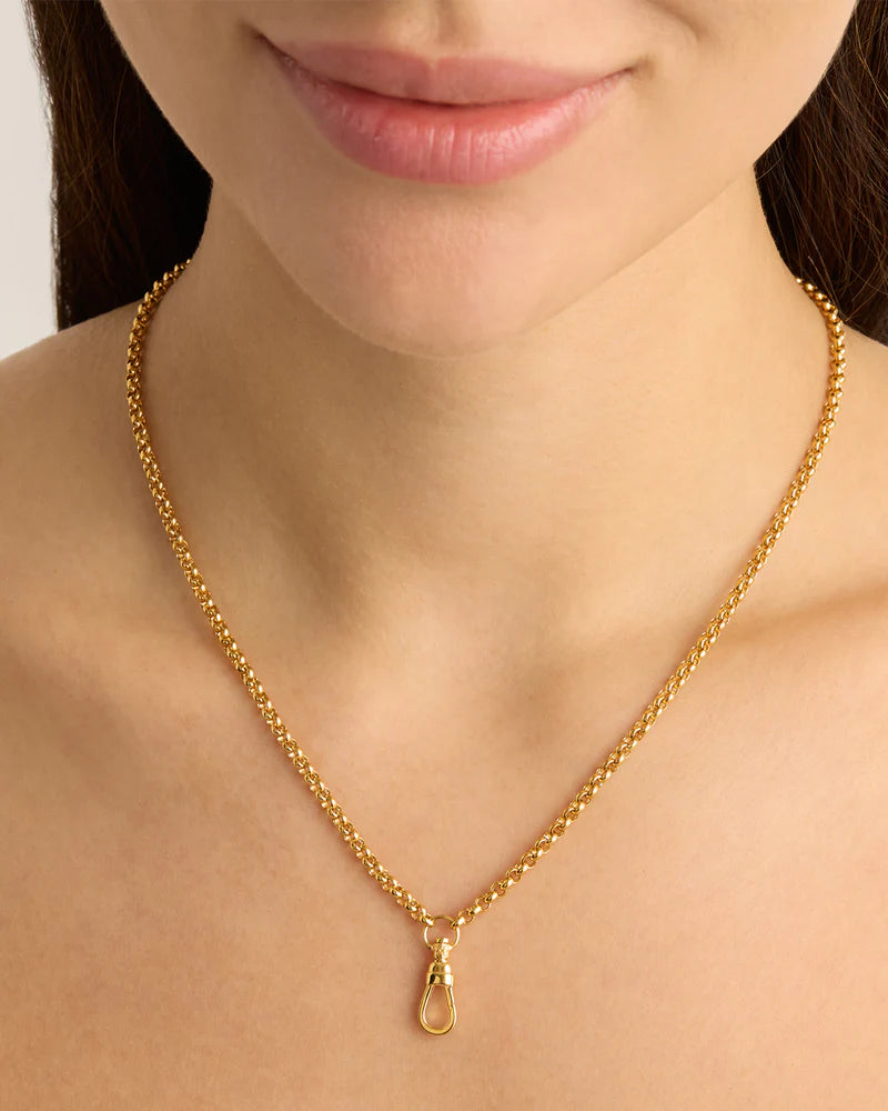 By Charlotte 18k Gold Vermeil Your Story Albert Clasp Necklace