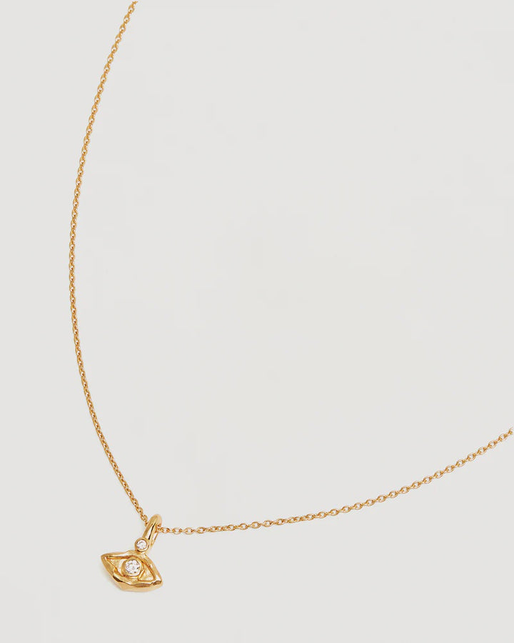 By Charlotte I Am Protected Necklace-18k Gold Vermeil