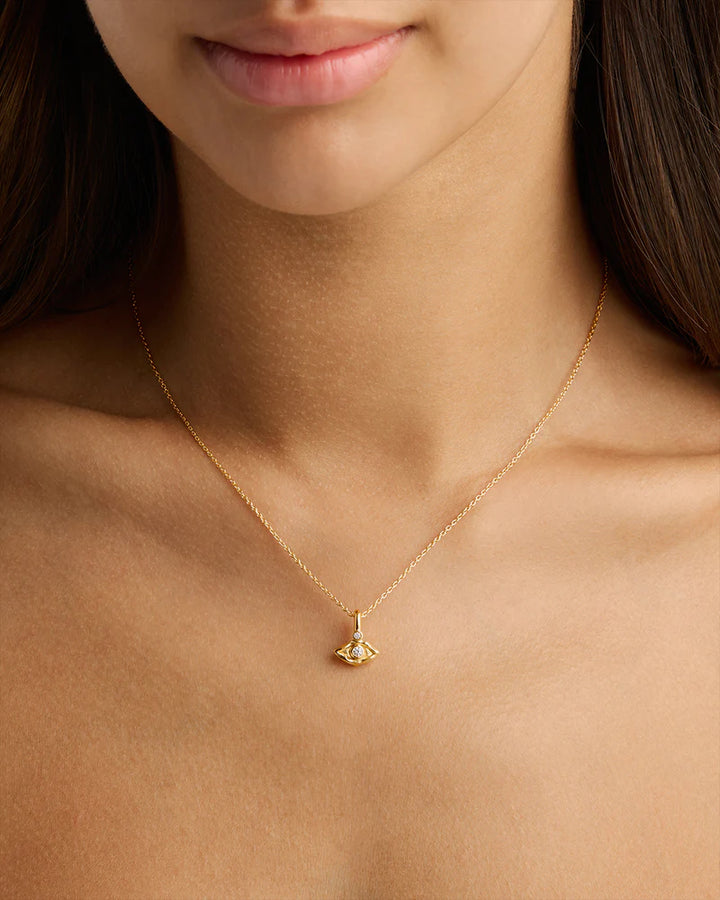 By Charlotte I Am Protected Necklace-18k Gold Vermeil