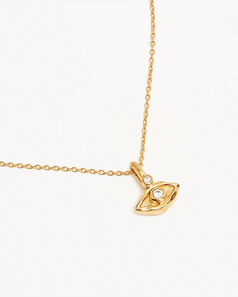 By Charlotte I Am Protected Necklace-18k Gold Vermeil
