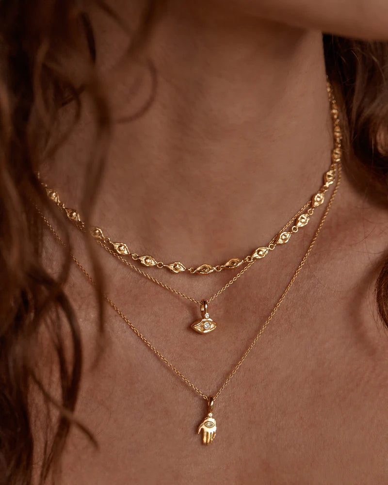 By Charlotte I Am Protected Necklace-18k Gold Vermeil