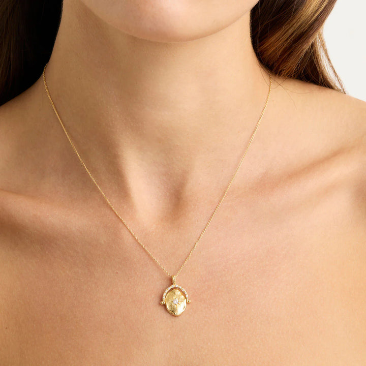 By Charlotte North Star Spinner Necklace - 18k Gold Vermeil