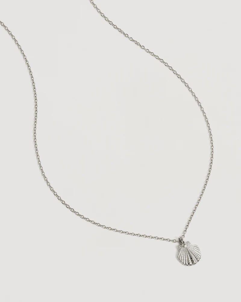 By Charlotte Silver By The Shore Shell Necklace - Sterling Silver