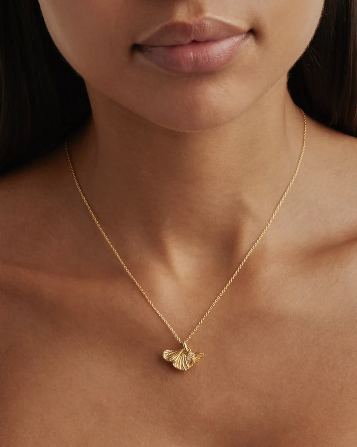 By Charlotte Gold Ocean Whisper Necklace - 18k Gold Vermeil