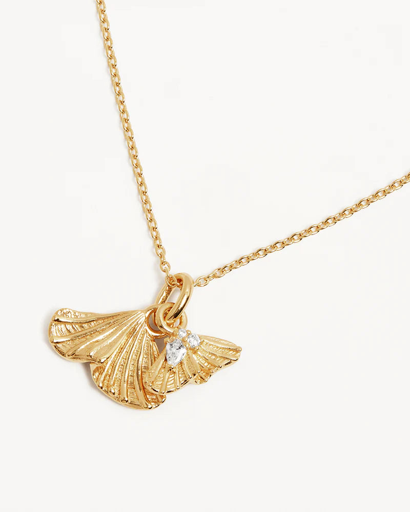 By Charlotte Gold Ocean Whisper Necklace - 18k Gold Vermeil