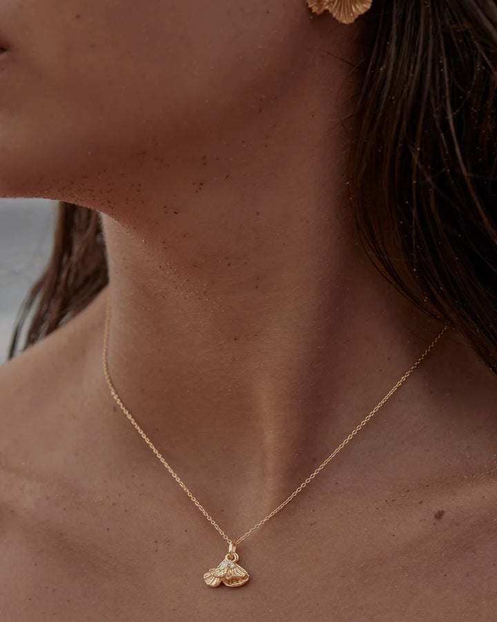 By Charlotte Gold Ocean Whisper Necklace - 18k Gold Vermeil