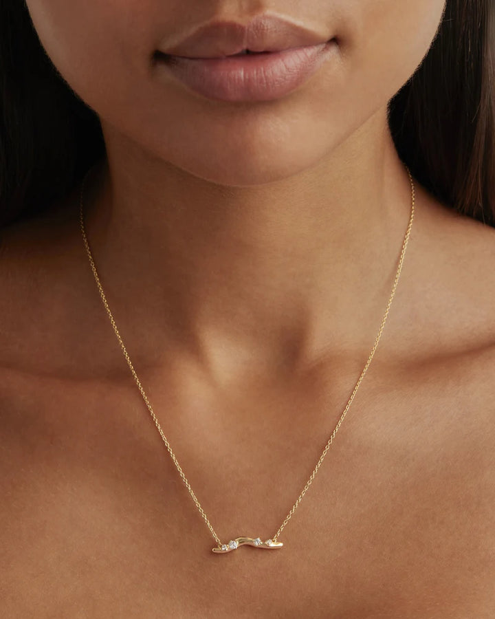 By Charlotte Gold Chasing Tides Necklace - 18k Gold Vermeil