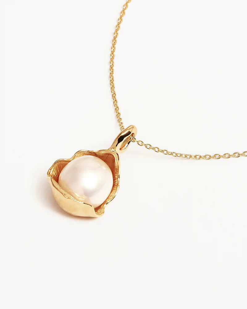 By Charlotte A Place To Dream Pearl Necklace - 18k Gold Vermeil