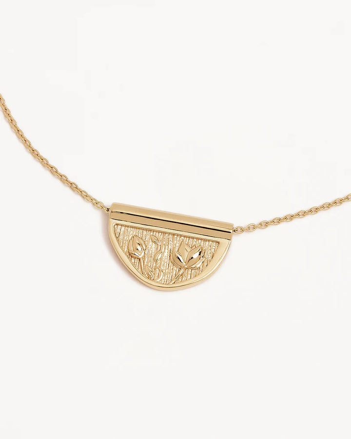 By Charlotte Blooming Together Lotus Necklace - 18k Gold Vermeil
