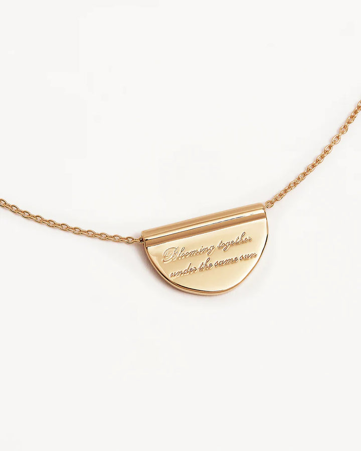 By Charlotte Blooming Together Lotus Necklace - 18k Gold Vermeil