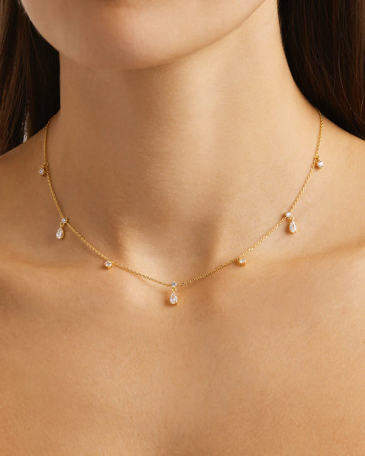 By Charlotte 18k Gold Vermeil No Rain, No Flowers Choker