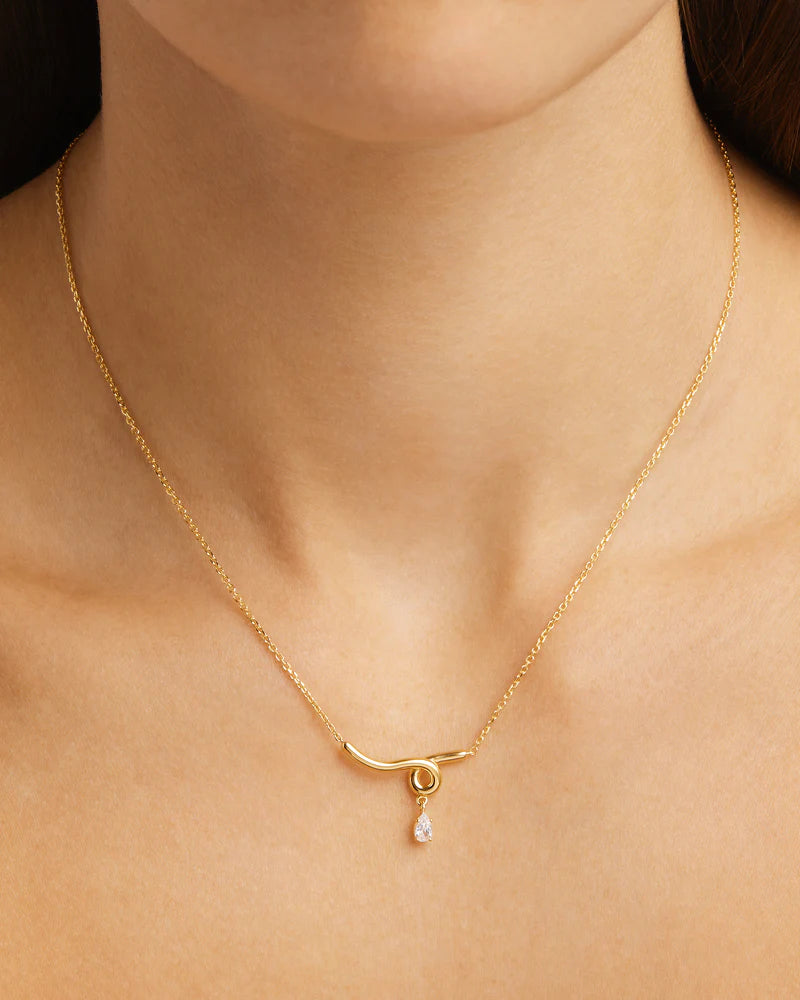 By Charlotte 18k Gold Vermeil Entwined With You Necklace