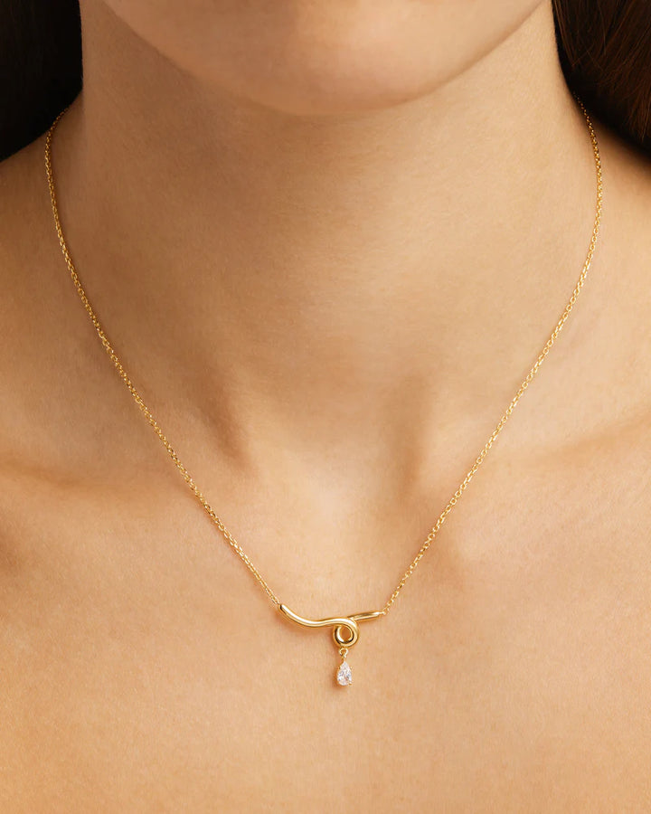 By Charlotte 18k Gold Vermeil Entwined With You Necklace