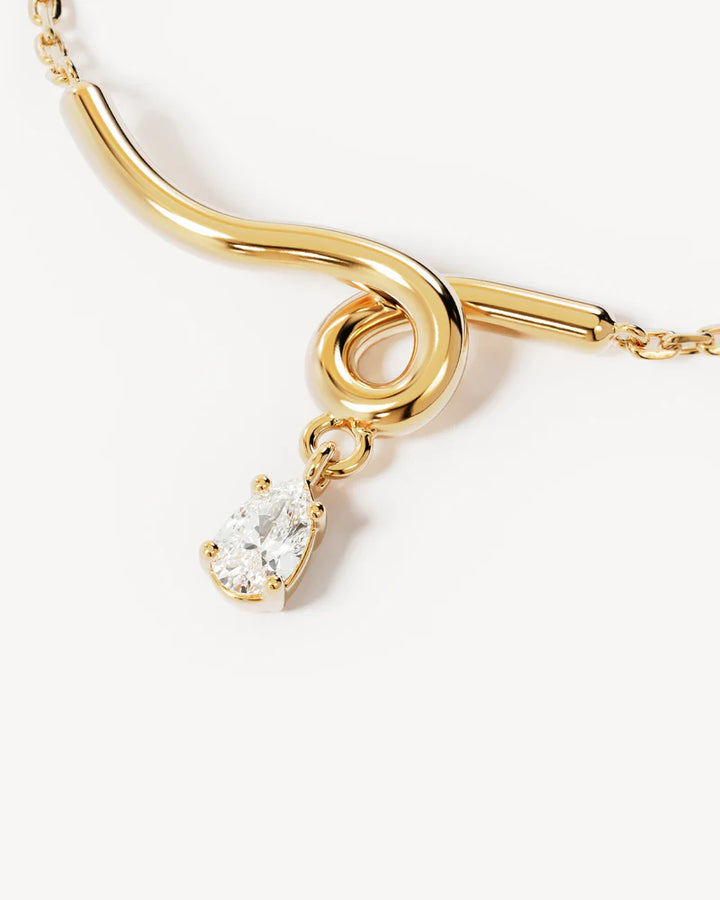 By Charlotte 18k Gold Vermeil Entwined With You Necklace
