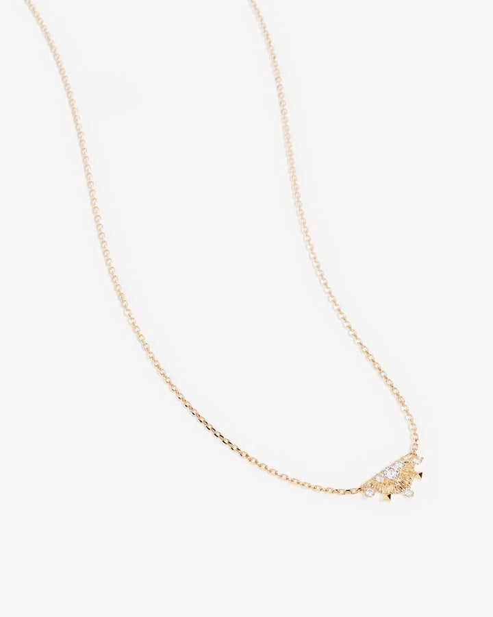 By Charlotte Lotus Rain Necklace - 18k Gold Vermeil
