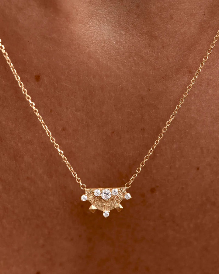 By Charlotte Lotus Rain Necklace - 18k Gold Vermeil