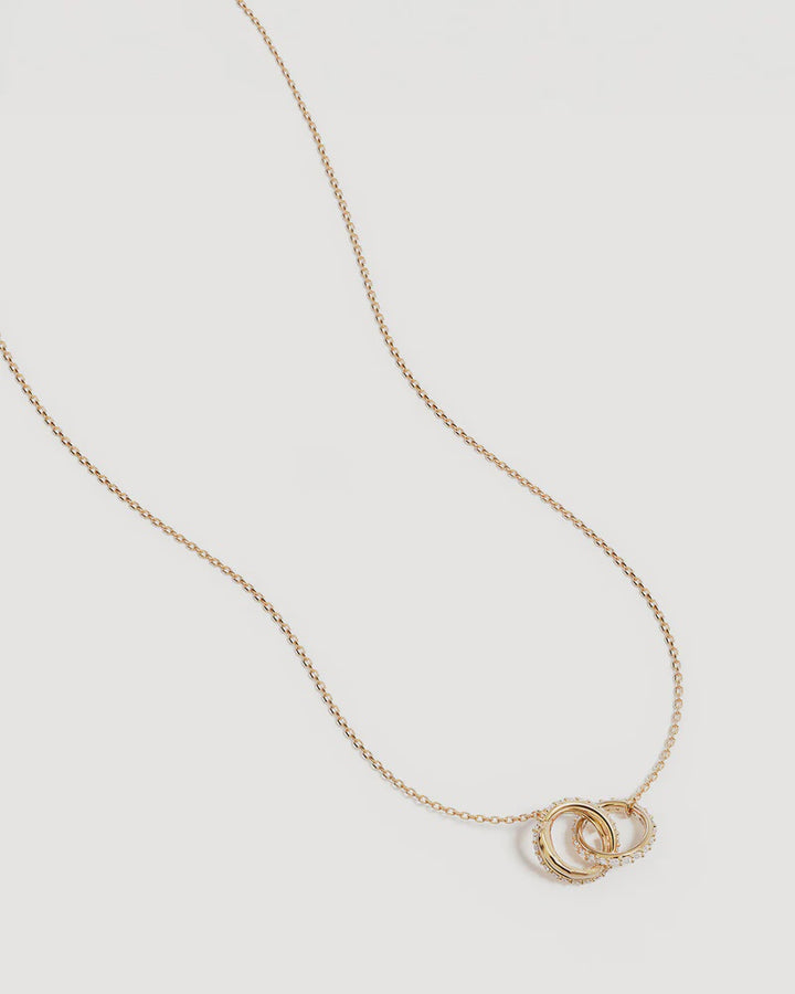 By Charlotte Entwined Hearts Necklace-18K Gold Vermeil