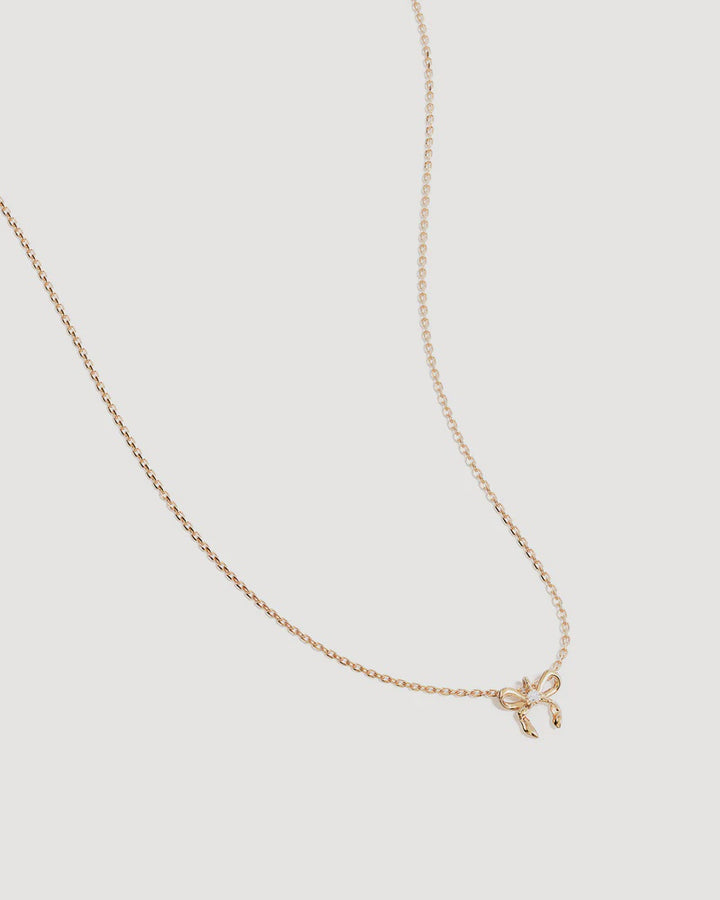 By Charlotte Forever More Bow Necklace - 18K Gold Vermeil