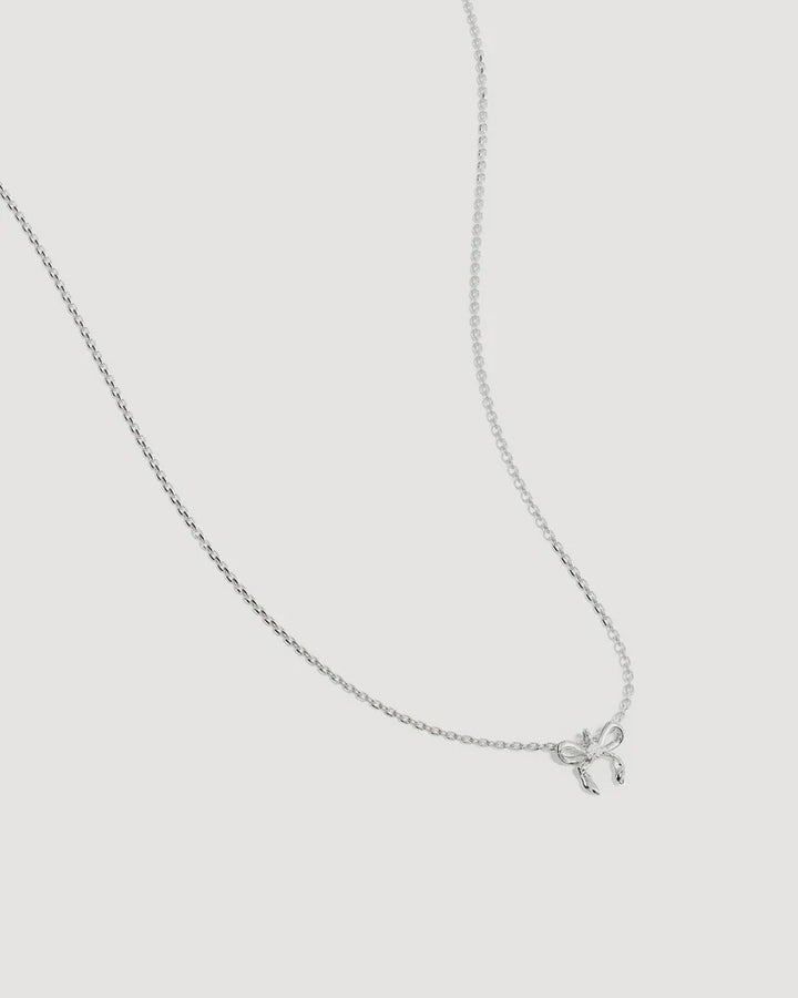 By Charlotte Forever More Bow Necklace - Sterling Silver